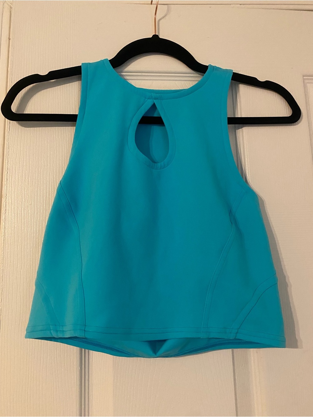 lululemon athletica Turquoise Blue Crop Tank Top